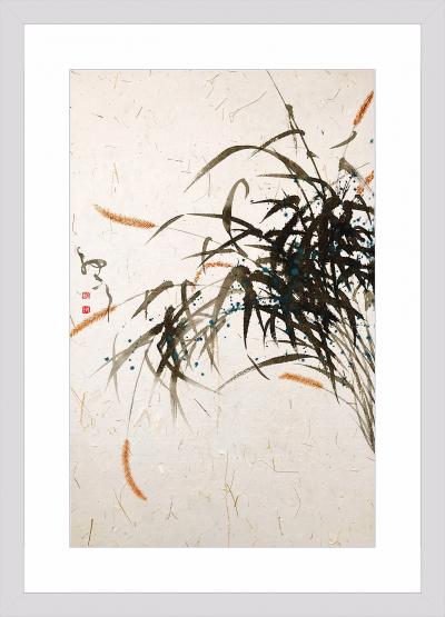 周牧天日记-水墨狗尾草，只泼不射【图1】