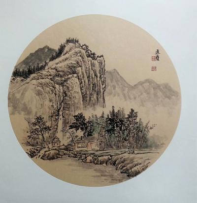 高勇利日记-門前一池碧水，屋側萬幹青竹，遠山奇嶠，蒼松翠柏，飛瀑流泉，早間揮毫潑墨，晚間枕月【图1】