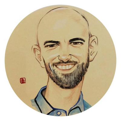 刘晓宁日记-画了几个国际朋友。香香肖像，私人订制【图2】