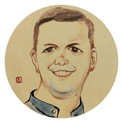 刘晓宁日记-画了几个国际朋友。香香肖像，私人订制【图5】