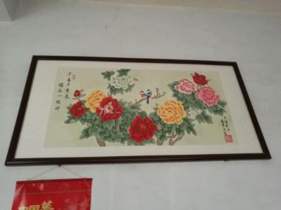 田奕智日记-谢谢朋友收藏 ，
征集本人作品装裱悬挂效果图【图1】