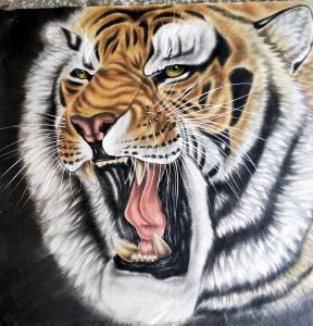 王振立国画作品《【王振立.虎啸】》价格1000.00元