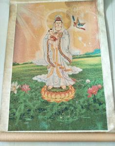 15815454429文玩杂项作品-《观音送子-唐卡》