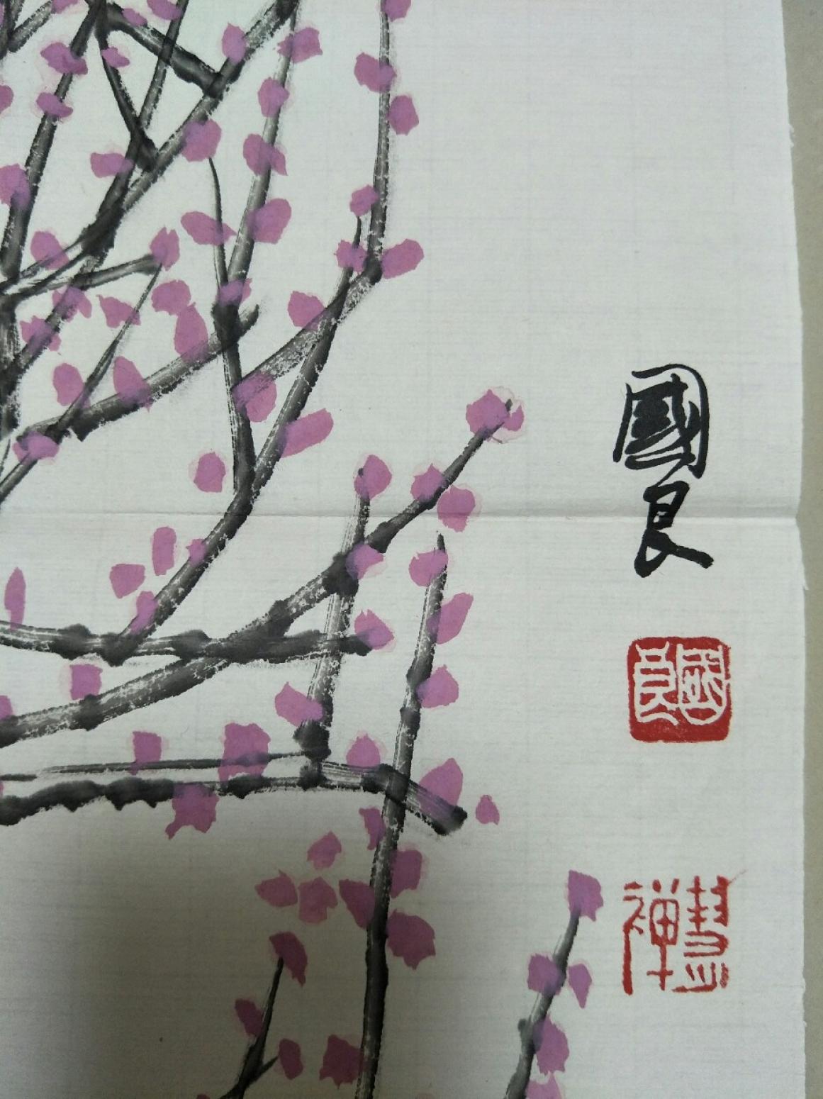 15815454429书法作品《喂鸡图》【图1】