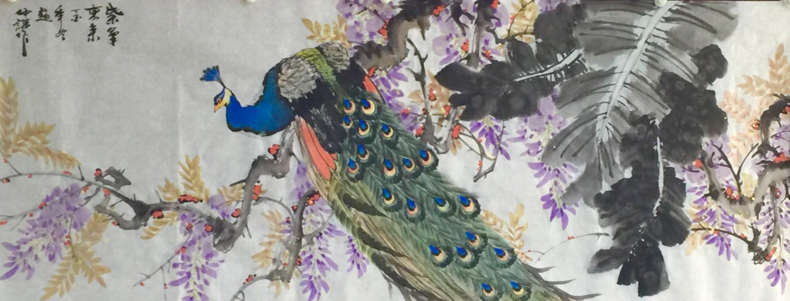 赵仲谋国画作品《鸣春》【图0】