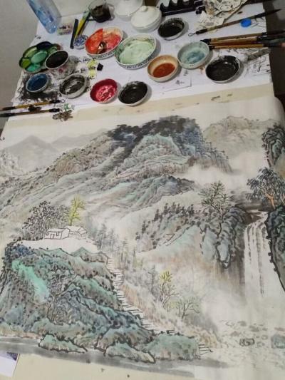 杨厚强日记-《画中秋》
一场秋雨一场寒，
此心不再盼过年。
回首孩提那点事，
正在山【图1】