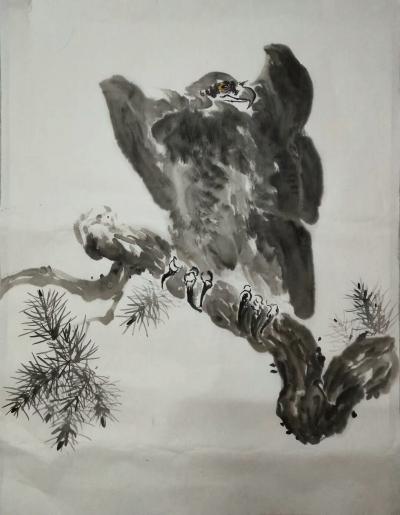 罗虹明日记-画好工兼写，再来幅水墨【图1】