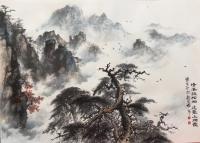 艺术家罗树辉日记:继续册页小品《清风挻松柏，逸气上烟霞》【图2】