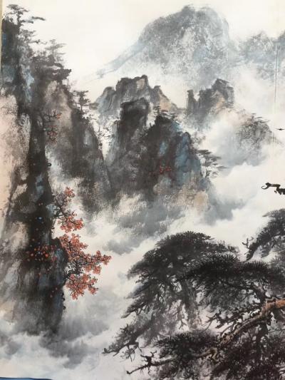 罗树辉日记-继续册页小品《清风挻松柏，逸气上烟霞》【图5】