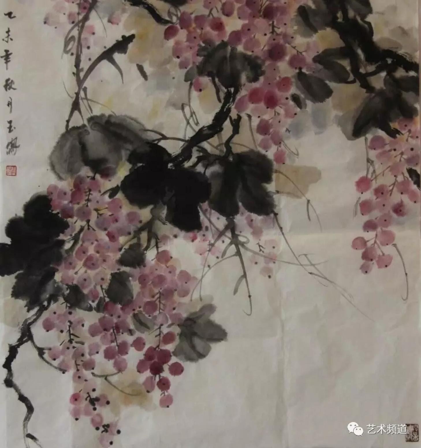 李玉凤国画作品《秋实》
