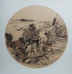 高勇利日志-50*50山水圓光卡紙【图1】