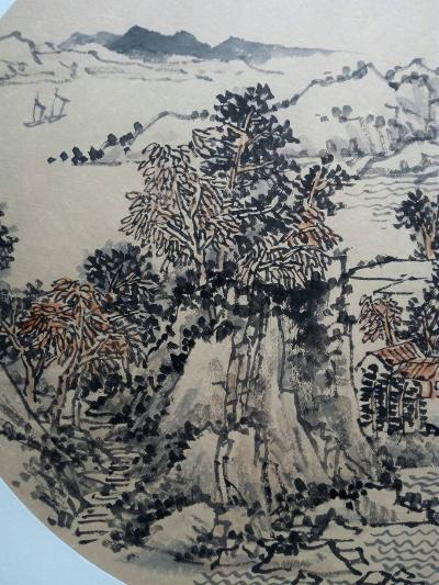 高勇利日记-50*50山水圓光卡紙【图2】