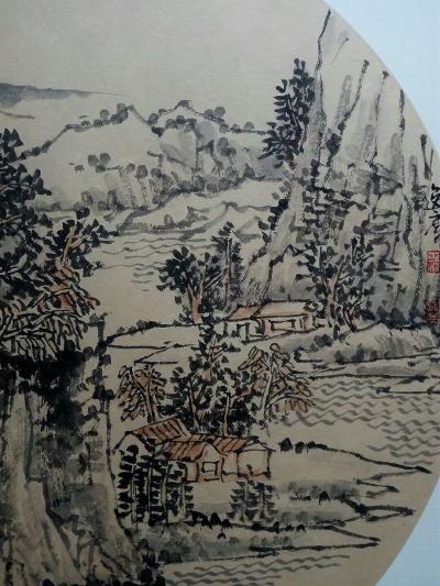 高勇利日记-50*50山水圓光卡紙【图3】