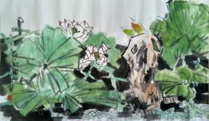 15005433297国画作品《荷韵图》议价