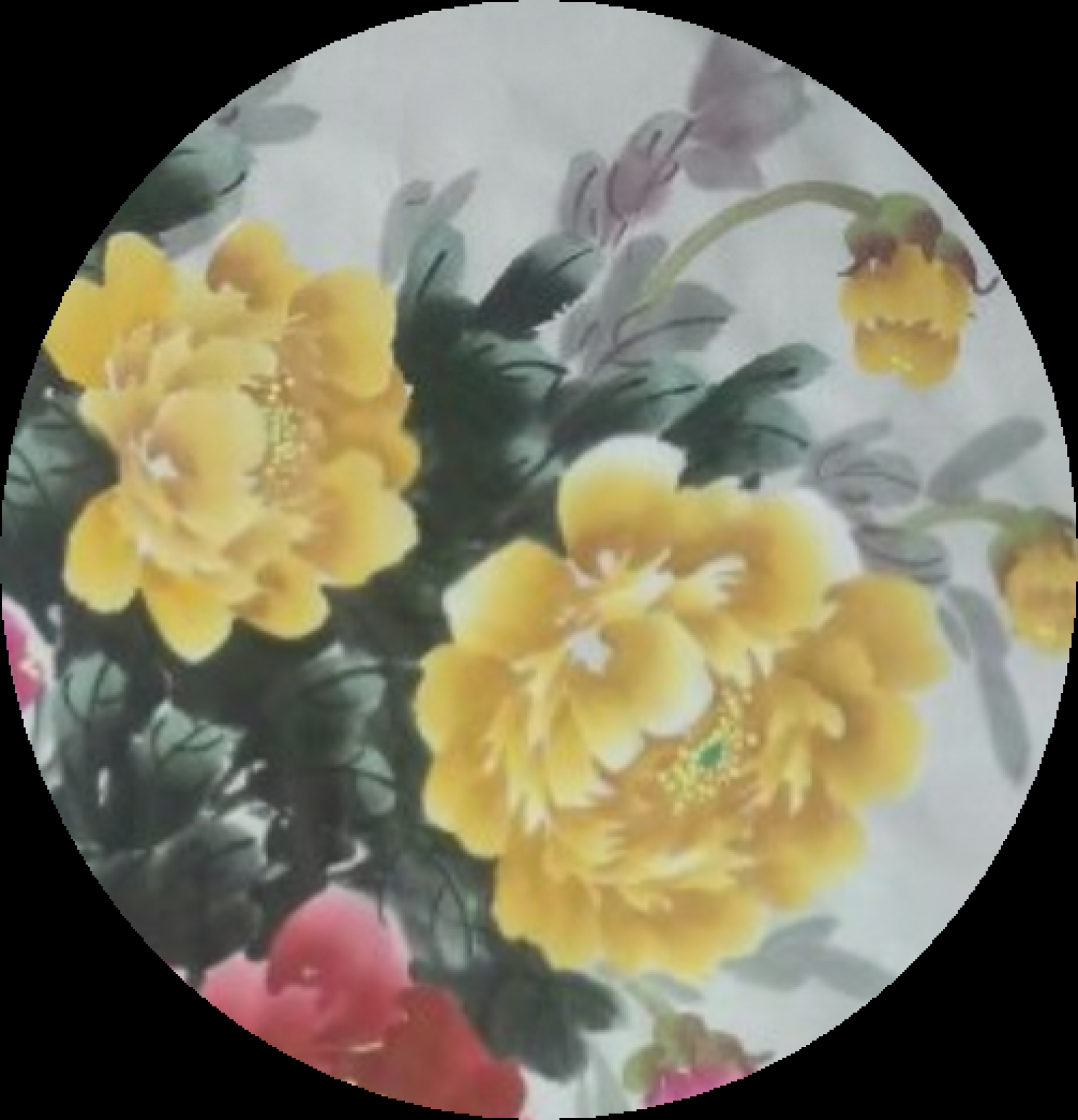 韩仁国画作品《花开富贵》【图2】