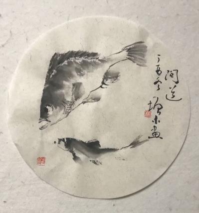 冯增木日记-悠闲之作，有朋友说我，你的书法也很好！我说只能叫字，哪称得起