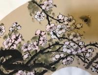 艺术家石广生日记:最近迷上画扇面，因为工作忙没时间画大画。短短的一点时间就可以【图2】