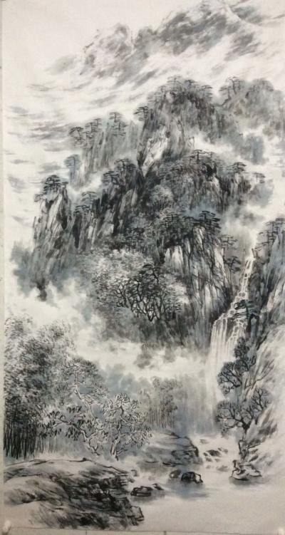 邹家亮日记-小作一幅。【图1】