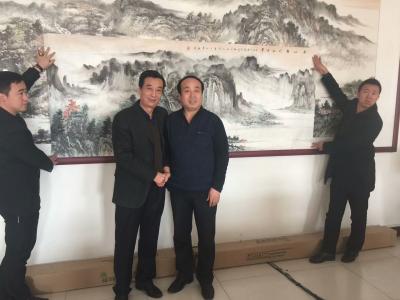 刘传军日记-206号作品……【高山静听松涛声】，今日，由山西太原的古玩收藏大家——卫先生收藏【图1】