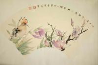 艺术家李玉凤日记:花鸟扇面【图0】