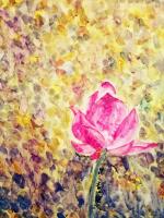 艺术家梁京日记:自然野逸……水粉画《荷之韵……》【图0】