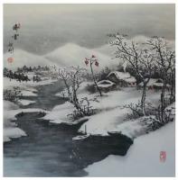 艺术家刘剑刚日记:桃华源里得春多、瑞雪、秋趣、清荫、春醉、瑞雪丰年，近作，请欣【图1】