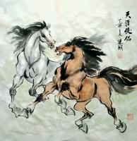 艺术家刘建国日记:近作 骏马图  请欣赏【图0】