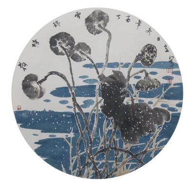 王立军日记-四尺对开团扇作品【图2】