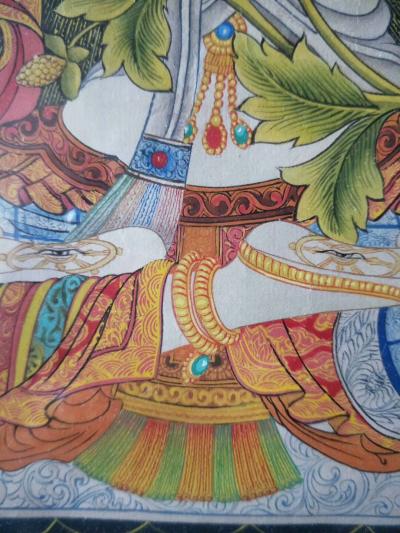 战乃明日记-2006年作品重彩白度母，自己看了也有一点点感动。【图3】