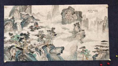 侯峻山日记-中国美术家协会会员侯峻山老师小六尺作品【图1】