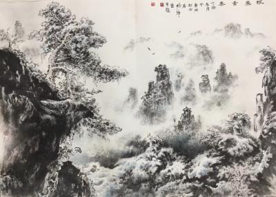 罗树辉日记-继续张家界册页《银装素裹》【图1】