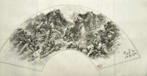 李明成国画作品《山水》价格2600.00元