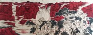 赵仲谋国画作品《万里江山红遍》价格50000.00元