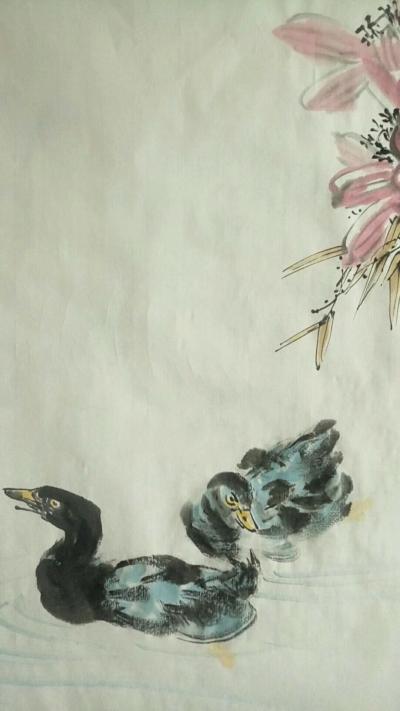 陈子华日记-试新纸《荷塘》【图2】