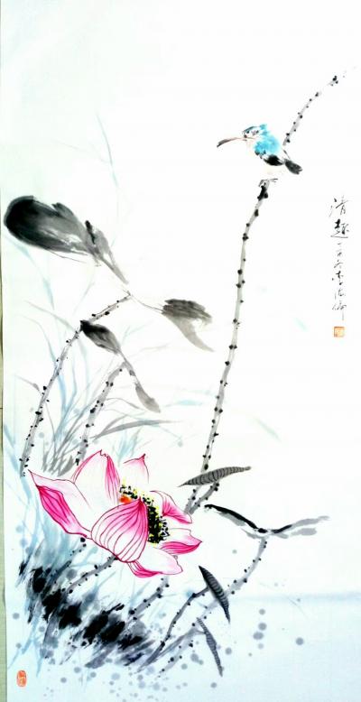 李牧日记-泉眼无声惜细流，
树阴照水爱晴柔。
小荷才露尖尖角，
早有蜻蜓立上头。【图3】