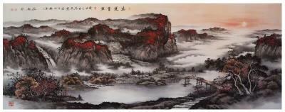 刘剑刚日记-桃花源里得春多，旭日东升，鸿运当头，敬请欣赏——刘剑刚作品【图2】