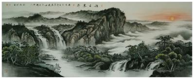 刘剑刚日记-桃花源里得春多，旭日东升，鸿运当头，敬请欣赏——刘剑刚作品【图3】