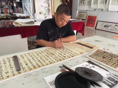 李小建日记-我的书法精品《兰亭序》及局部【图1】