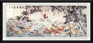 艺术品图片：艺术家谭松涛国画作品名称《紫气东来》价格150000.00 元