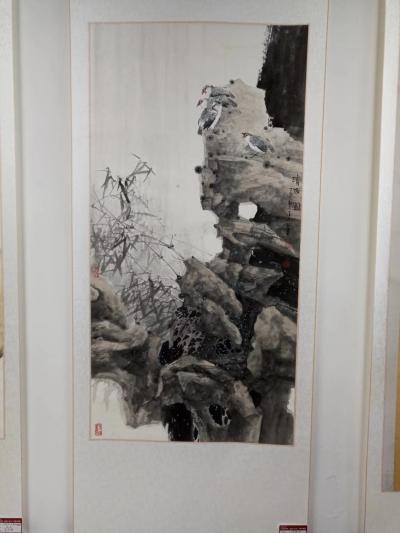 徐能凯日记-庆祝“山东有线杯”喜迎十九大书画展开幕。【图1】