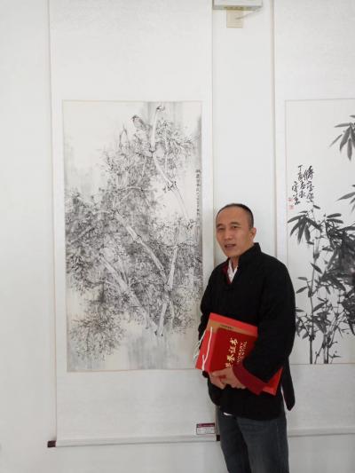 徐能凯日记-庆祝“山东有线杯”喜迎十九大书画展开幕。【图3】