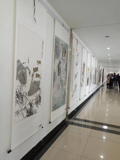 徐能凯日记-庆祝“山东有线杯”喜迎十九大书画展开幕。【图4】