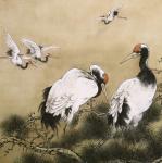 李忠信日志-　仙鹤：寓意延年益寿。 与松树一起寓意松鹤延年。与鹿和梧桐寓【图2】