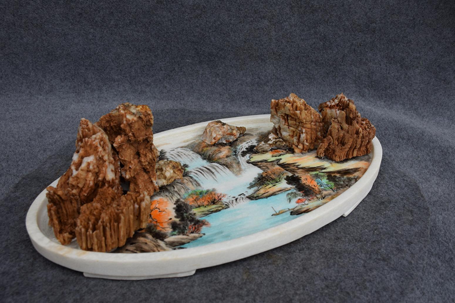 杨增超国画作品《意境式盆景》【图1】