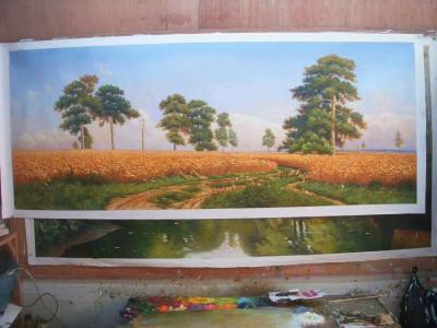 罗鸿羽日记-油画  ：《山水 》，《田园风光》  ，罗鸿羽近作可根据风景照片订制【图2】