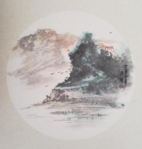 艺术品图片：艺术家李明国画作品名称《山水小品》议价
