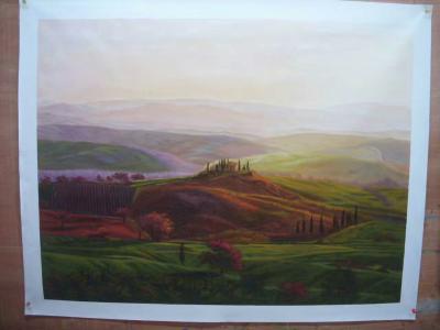 罗鸿羽日记-油画作品 《丛林》《原野》《山涧》《故乡》，欢迎来照片订制，罗鸿羽。【图1】