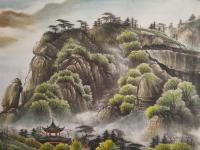 艺术家宁建华日记:最新创作大六尺彩墨山水献给老师们欣赏指导【图1】