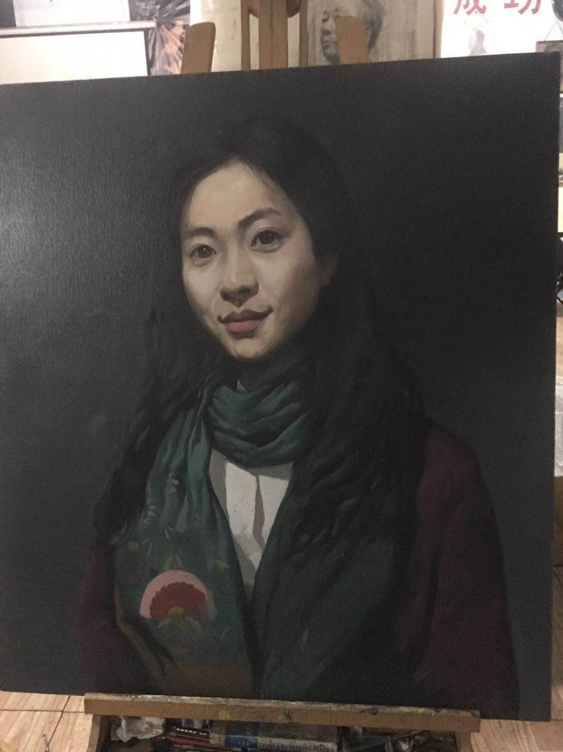 李小建油画作品《静思》【图0】