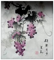 艺术家李万勤日记:背临小写意葡萄，冷夜里忘却寒冷。【图1】